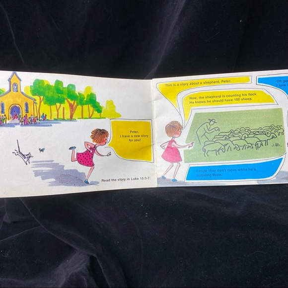 Vintage Annie Vallotton The Lost Sheep Caroline and Peter stories 70’s Paperback - Picture 11 of 15